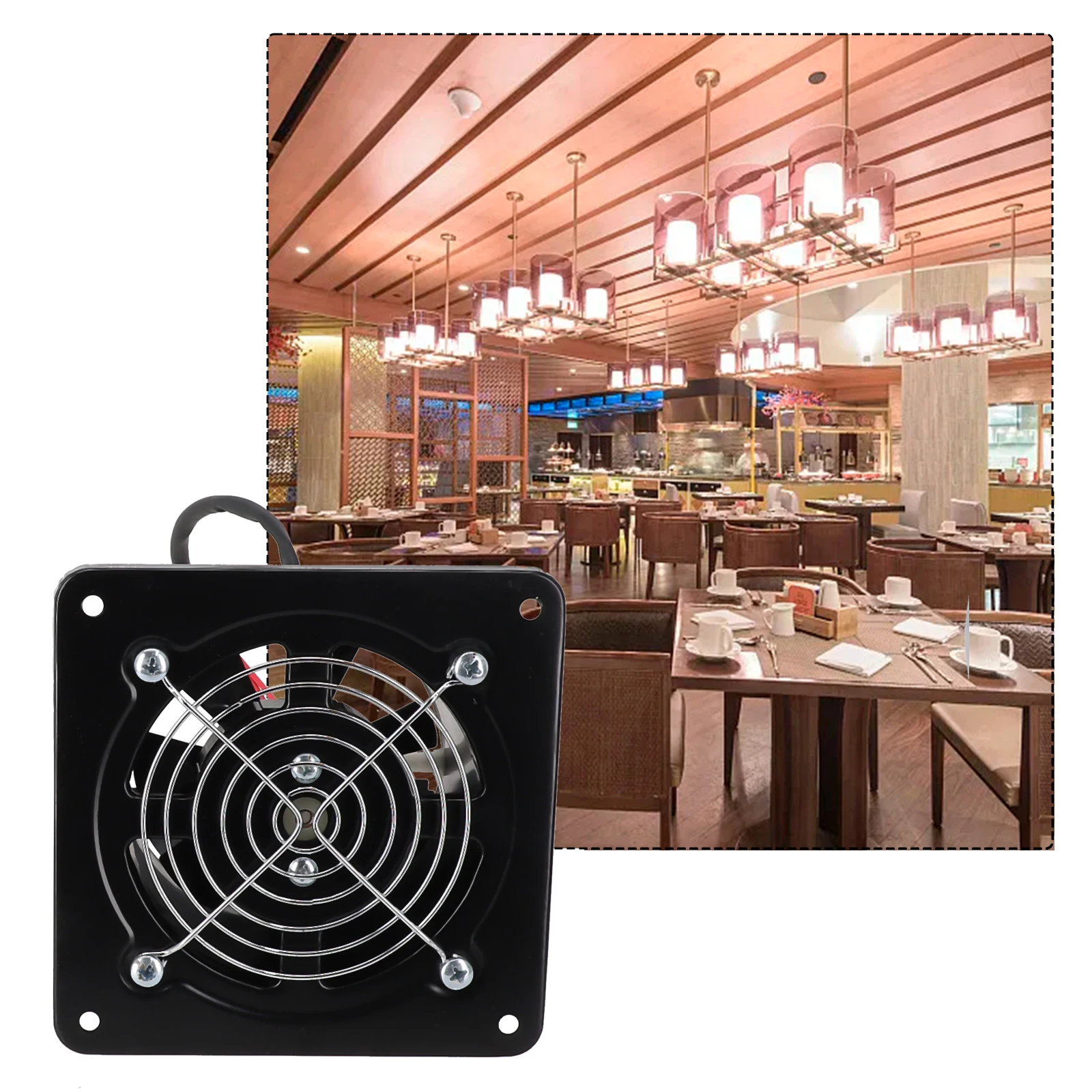 4-inch Stainless Steel Powerful Exhaust Fan Industrial Ventilation Extractor Fan Kitchen Household Ventilation Fan
4-inch Stainless Steel Powerful Exhaust Fan Industrial Ventilation Extractor Fan Kitchen Household Ventilation Fan