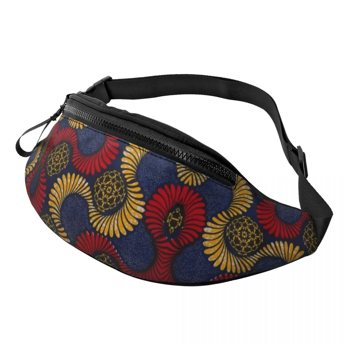 

Ankara African Pattern Fanny Bag Traditional Africa Ethnic Art Crossbody Waist Pack Men Women Travel Hiking Phone Money Pouch