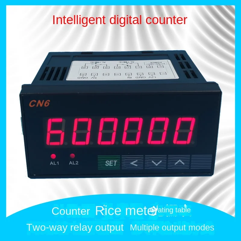 6-bit Electronic Counter Digital Display Reversible Industrial Intelligent Counter Meter Grating Meter
6-bit Electronic Counter Digital Display Reversible Industrial Intelligent Counter Meter Grating Meter