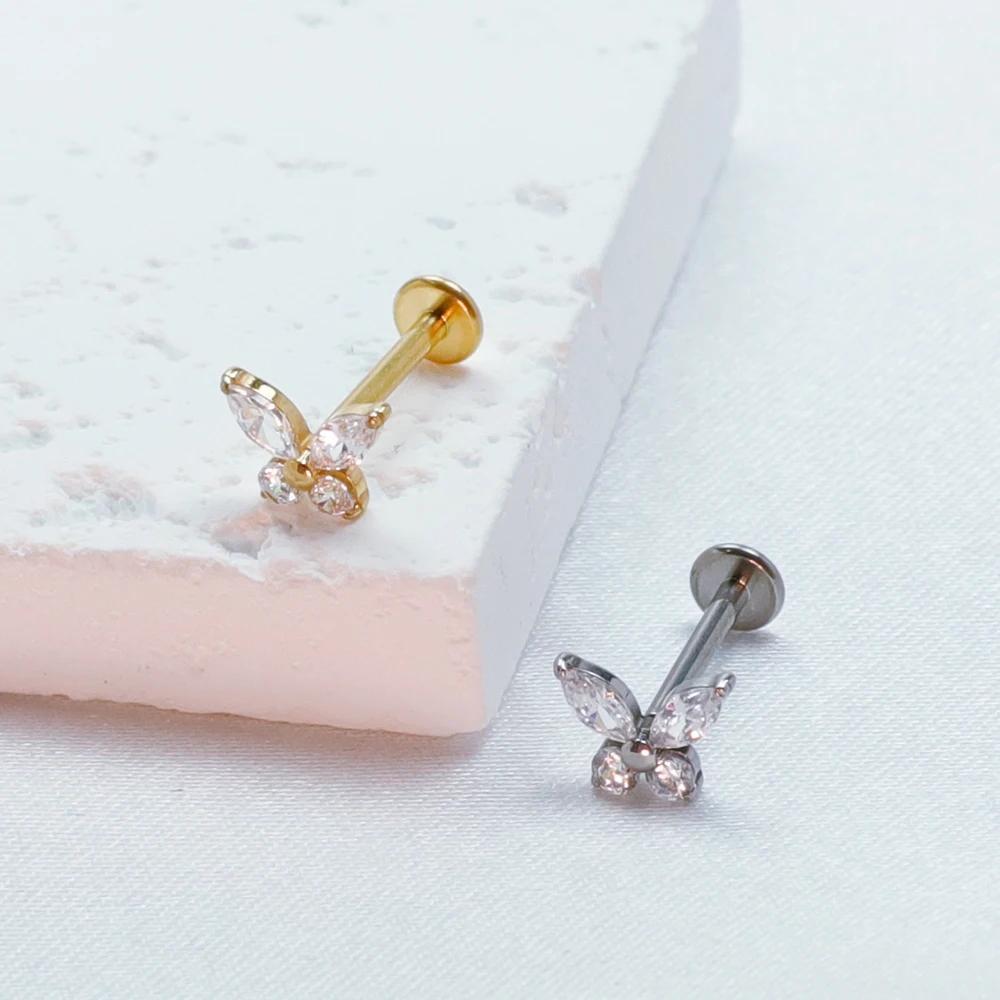 F136 Titanium Cartilage butterfly Shape Lip Piercing Clicker Daith Helix Diaphragm Tragus Ear Cuffs Hinged Segment Body Jewelry
F136 Titanium Cartilage butterfly Shape Lip Piercing Clicker Daith Helix Diaphragm Tragus Ear Cuffs Hinged Segment Body Jewelry