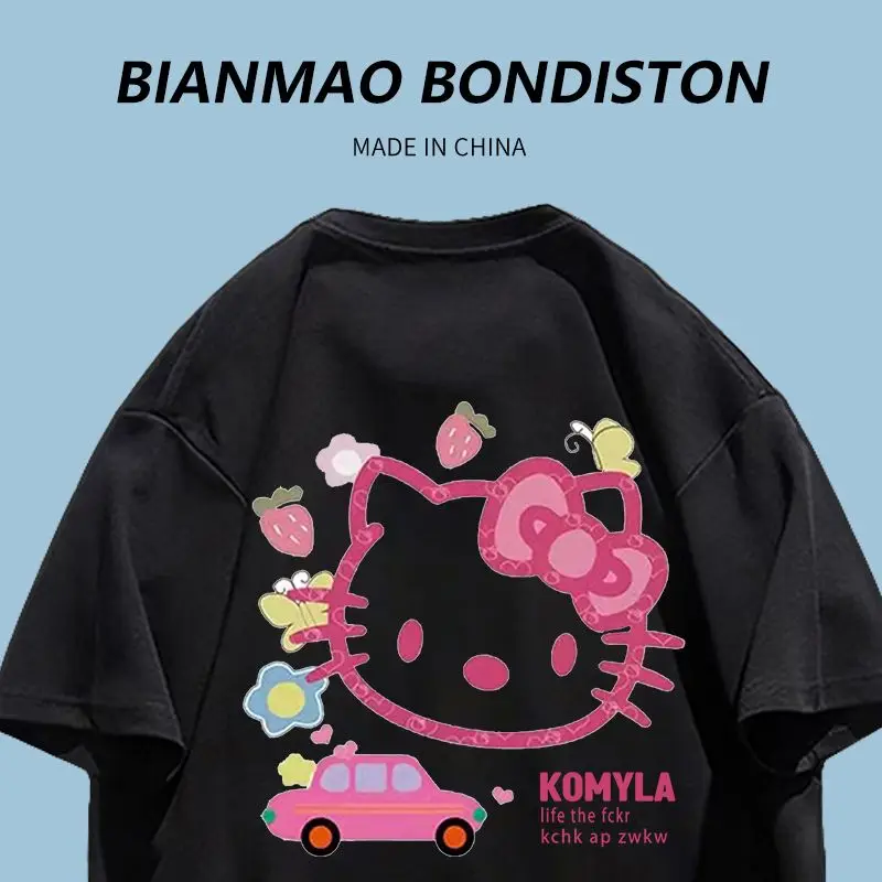 Sanrio Hellokitty Printed Short Sleeve T-Shirt 2023 Summer New Ins Tide Girlfriends Outfit Couple Outfit Combed Cotton Lazy Wear
Sanrio Hellokitty Printed Short Sleeve T-Shirt 2023 Summer New Ins Tide Girlfriends Outfit Couple Outfit Combed Cotton Lazy Wear