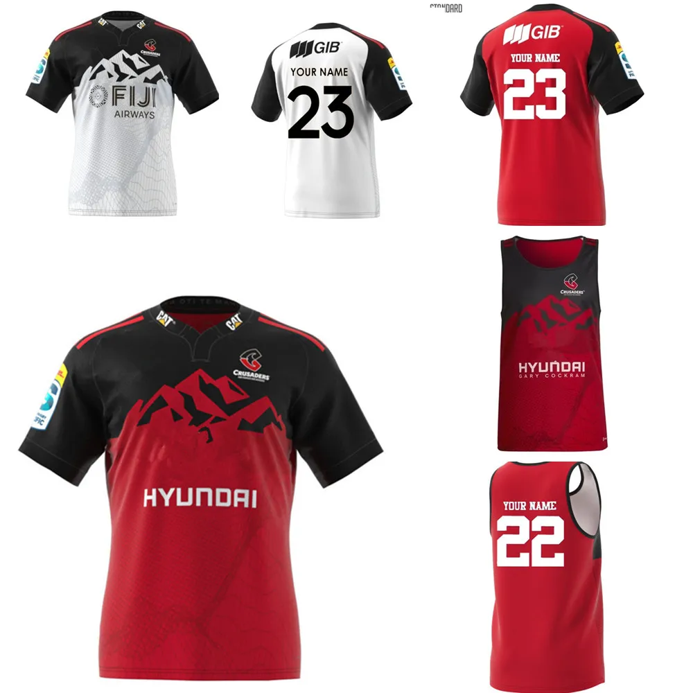 Коллекция 2023 года, футболка Crusaders для домашнего регби, трикотажная футболка для домашнего регби, трикотажная футболка для тренировок по регби, размер S---5XL