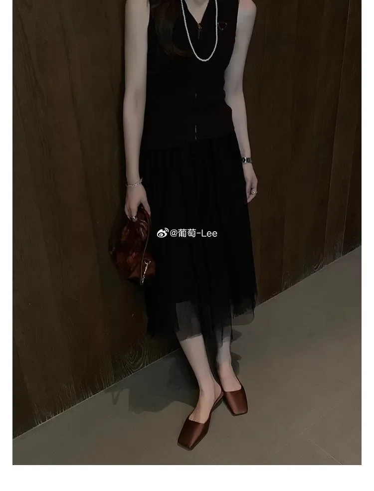 Luxury Satin Design Mules Shoes for Women Summer Sexy Square Head Strange Low Heel Slide Sandals Elegant Comfort Dress Slippers 10 S75768fc62a1347a3a8134c47c04961d4b