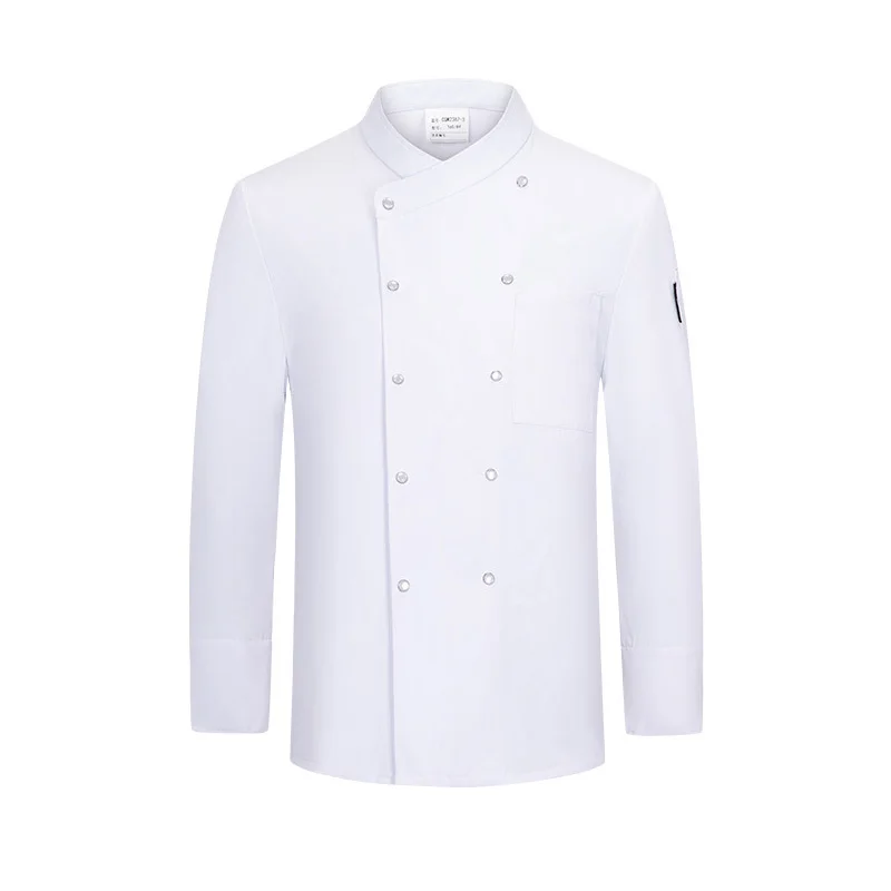 

Catering Chef Uniform Hotel Long Sleeve Men's Chef's Jacket Restaurant Kitchen Cook Shirt Bakery Food Service Workwear