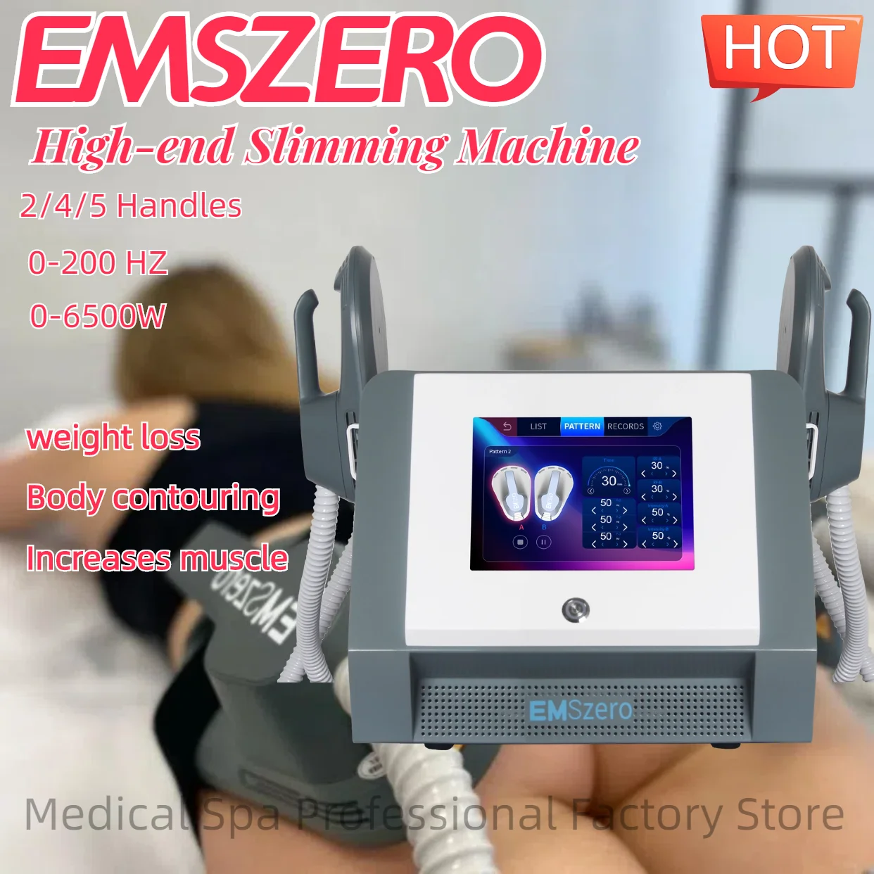 

EMSzero Neo 15 Tesla 6500W Hi-Emt EMS Portable Muscle Slimming And Weight Loss Engraving Body Sculpting Machine Salon