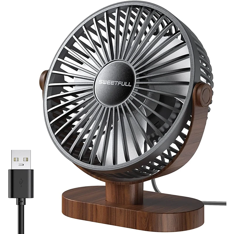 6.4 Inch Wooden USB Desk Fan, 3 Speeds Quiet Portable Desktop Table Fan, Personal Mini Fan For Home Office Car
6.4 Inch Wooden USB Desk Fan, 3 Speeds Quiet Portable Desktop Table Fan, Personal Mini Fan For Home Office Car