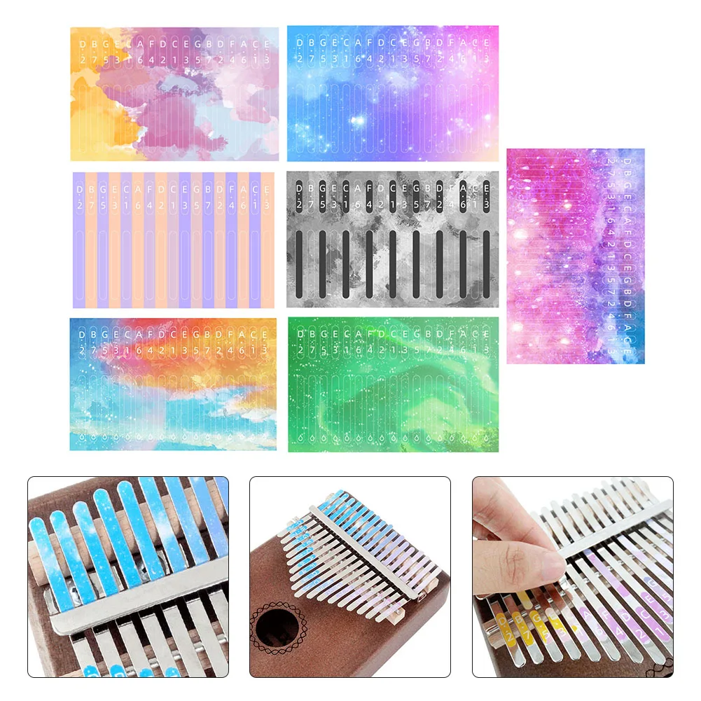 17 Keys Kalimba Scale Thumb Piano Note Sticker Learner Tools For Beginner Gifts PVC For Beginner Learner Musical Gift
17 Keys Kalimba Scale Thumb Piano Note Sticker Learner Tools For Beginner Gifts PVC For Beginner Learner Musical Gift