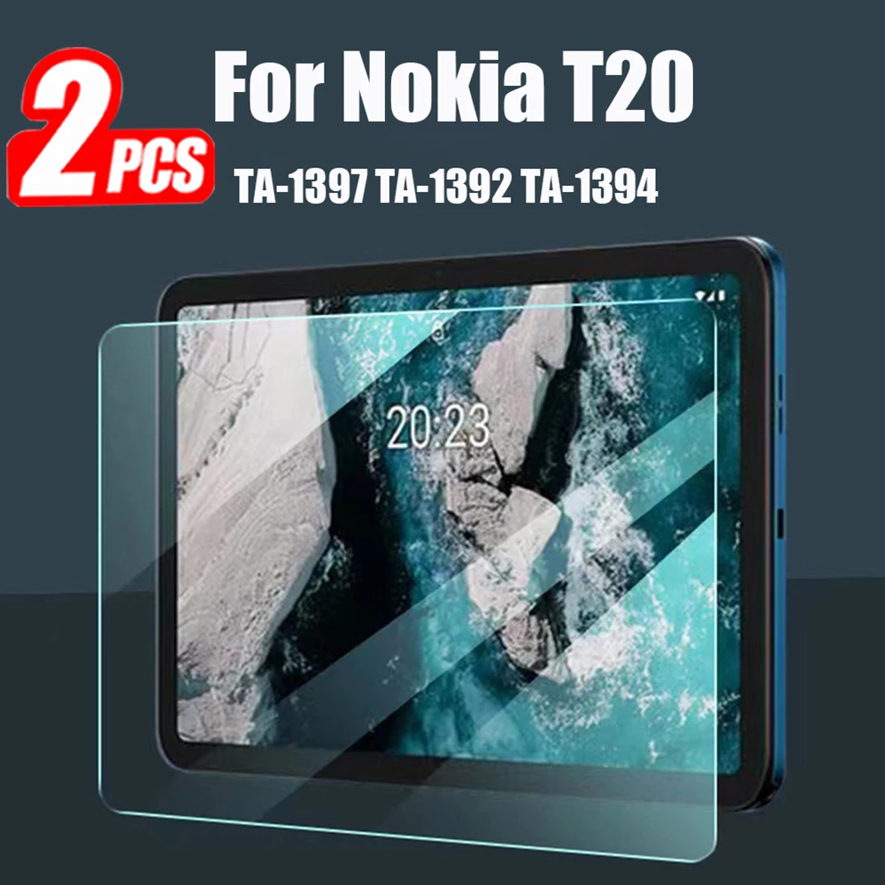 

Tempered Glass For Nokia T20 10.4 inch 2021 TA-1397 TA-1392 TA-1394 Screen Protector Protective Film Full Coverage Glass