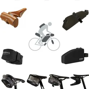 Bolsa de manillar de bicicleta con correa de hombro, cierre de cremallera,  cinta de sujeción frontal, bolsa de bicicleta de montaña y carretera, bolsa  de piel sintética, Cycl - AliExpress