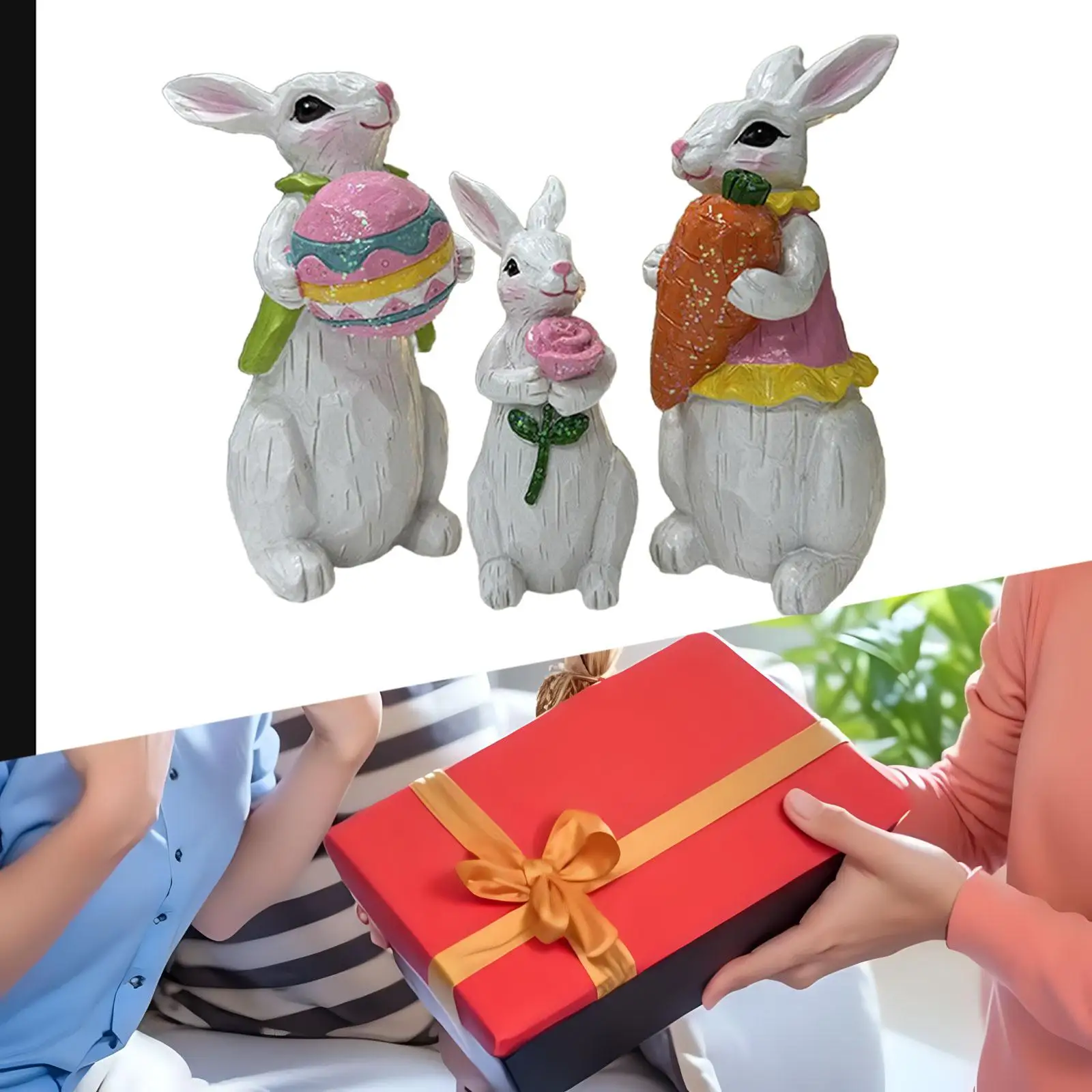 3x статуя кролика, животное, ручная работа, креативная полимерная скульптура, пасхальные статуэтки кролика для офиса, спальни, гостиной, сада
3x статуя кролика, животное, ручная работа, креативная полимерная скульптура, пасхальные статуэтки кролика для офиса, спальни, гостиной, сада