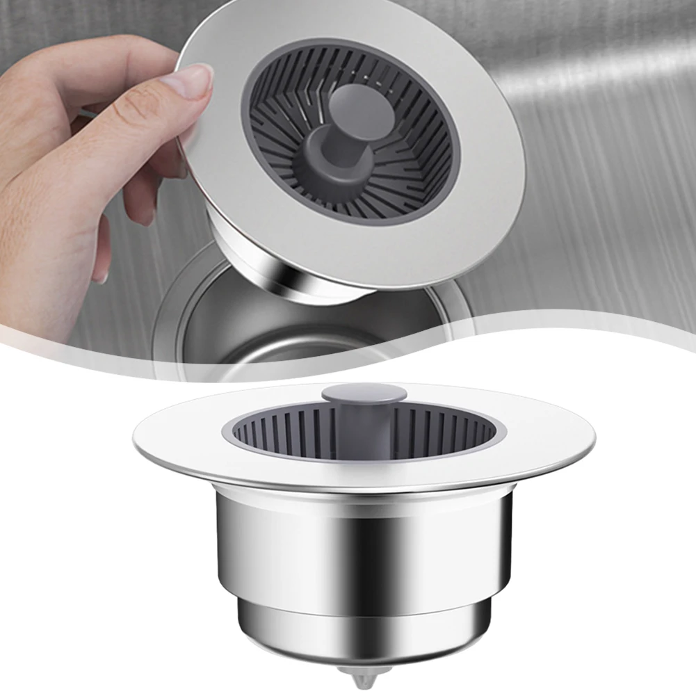 Kitchen Sink Drain Strainer Plug Sink Stopper Pop-Up Drain Filter Anti Odor Anti Clogging Bathroom Sewer Drain Strainer Filter
Kitchen Sink Drain Strainer Plug Sink Stopper Pop-Up Drain Filter Anti Odor Anti Clogging Bathroom Sewer Drain Strainer Filter