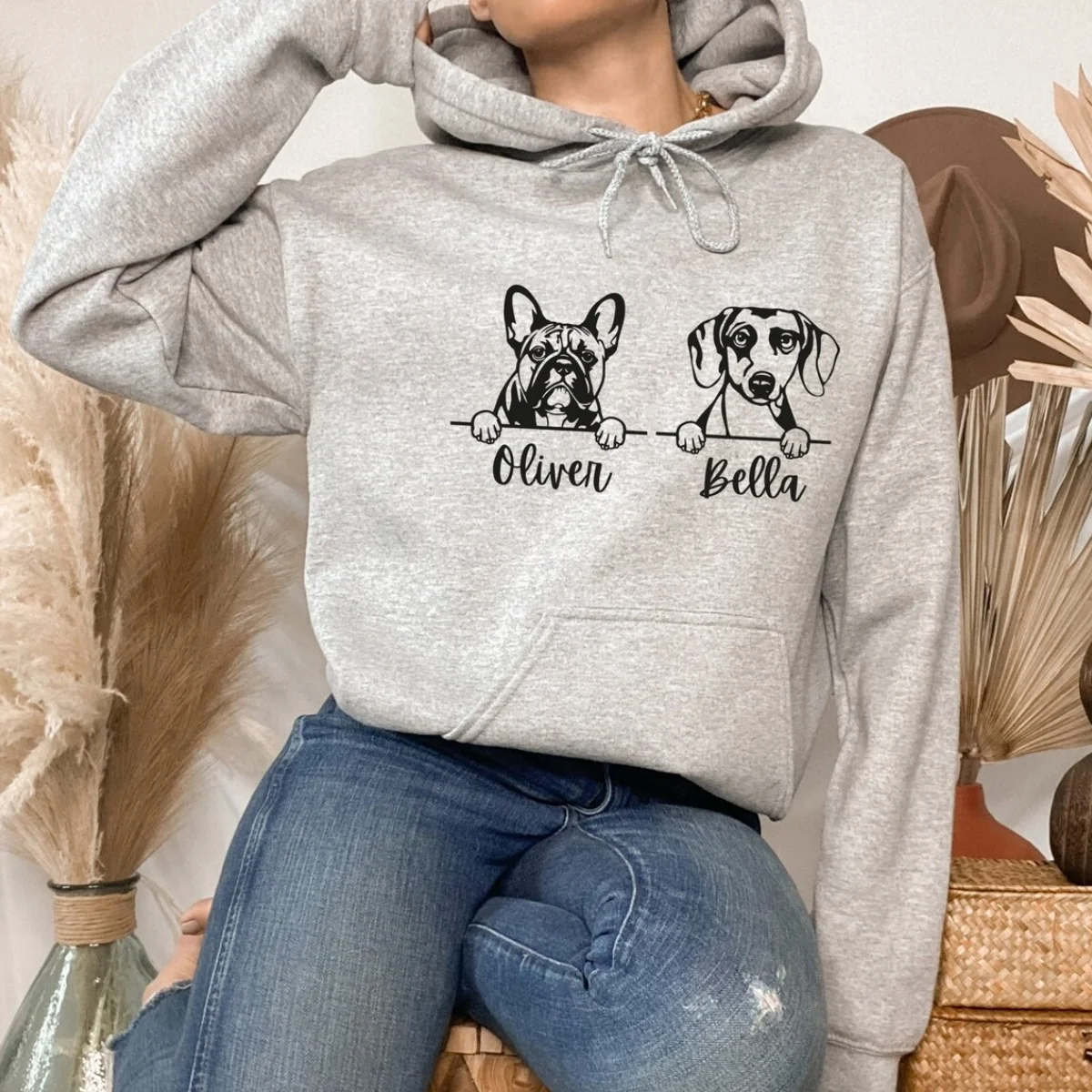 

Custom Dog Face Hoodie, Personalized Dog Lover Hoodie, Dog Mom Hoodie, Pet Lover Hoodie, Gift for Dog Person, New Dog Owner Hood