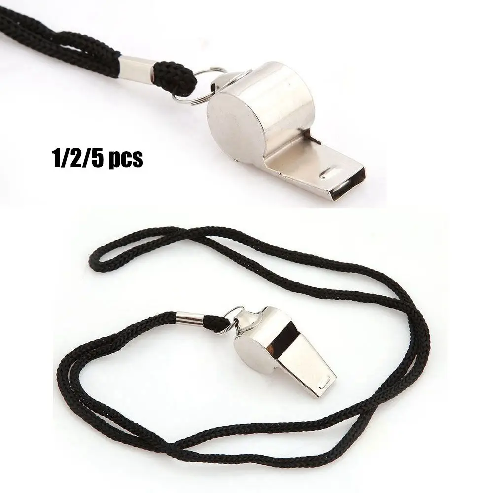 Hot sale With Black/Yellow Rope Party Training School Stainless Steel Whistles Cheerleaders Metal Whistle Cheerleading Tool 
Hot sale With Black/Yellow Rope Party Training School Stainless Steel Whistles Cheerleaders Metal Whistle Cheerleading Tool