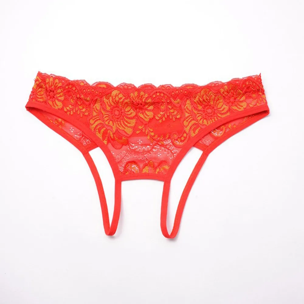 

Sexy Women Lace Thong G-strings Panties Lingerie Underwear Open Crotch T-back Briefs See-Through Underpants Transparent Knickers