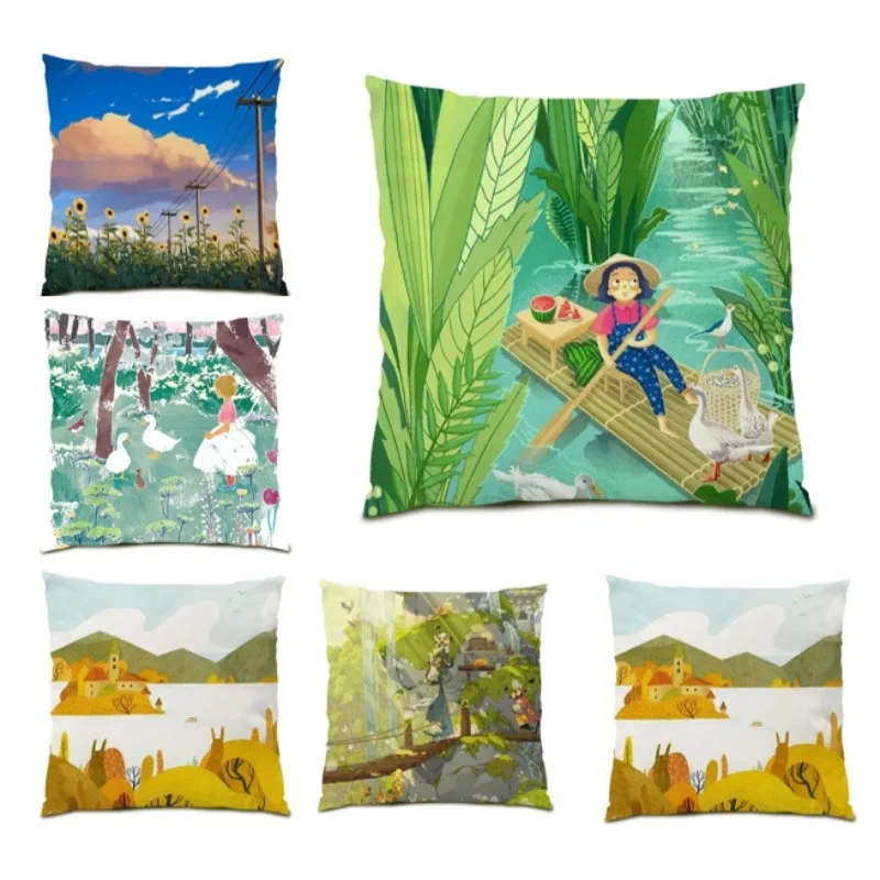 New Scenic Plants Pillow for Sofa Print Living Room Decor Velvet 18x18 Inches Gift Cushion Cover Forest Tree Monstera Bed E0477
New Scenic Plants Pillow for Sofa Print Living Room Decor Velvet 18x18 Inches Gift Cushion Cover Forest Tree Monstera Bed E0477