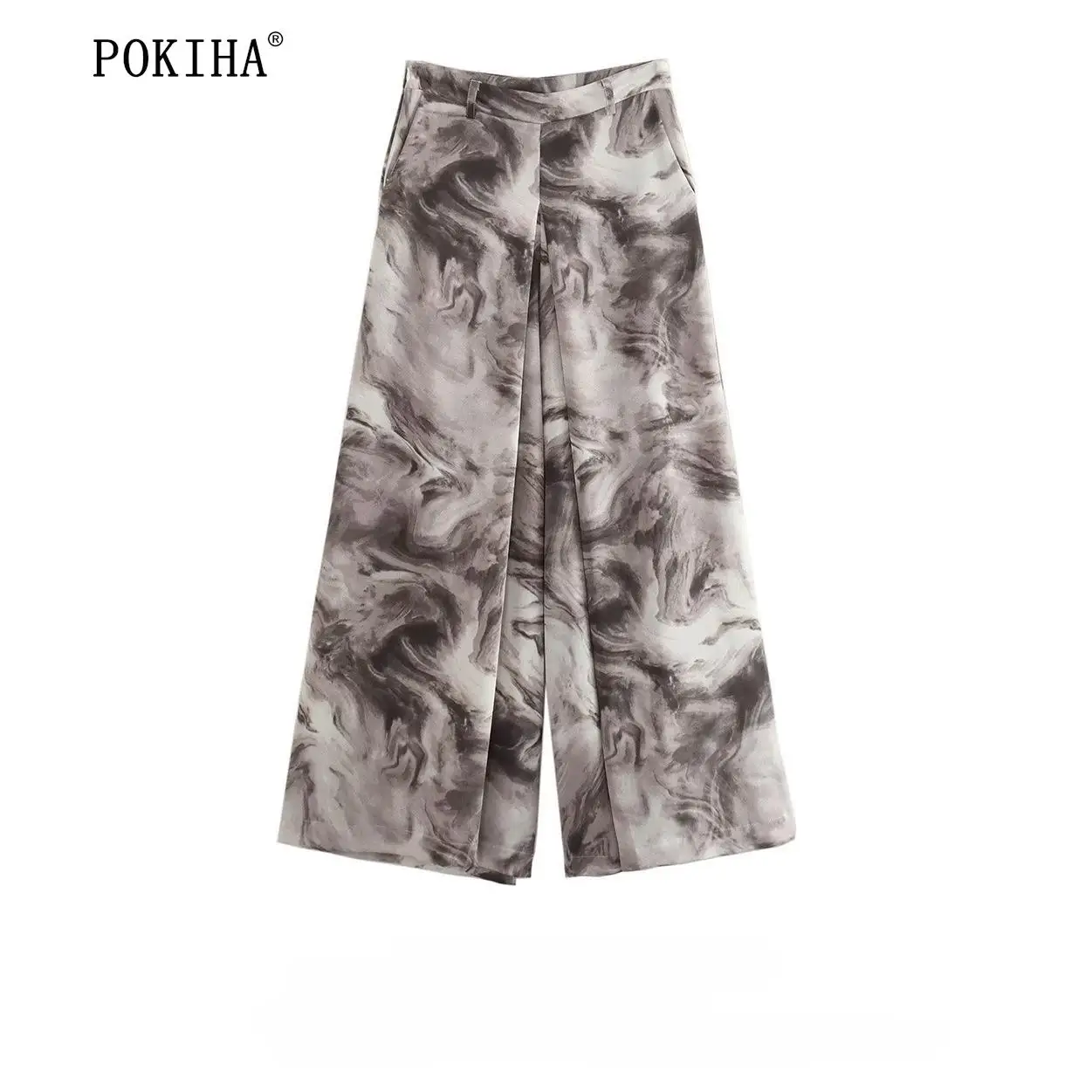 Pokiha 2023 New Fashion Women Tie-dye Print Wide Leg Pants Vintage Side Pockets Casual High Waist Chic Fly Female Trousers Mujer
Pokiha 2023 New Fashion Women Tie-dye Print Wide Leg Pants Vintage Side Pockets Casual High Waist Chic Fly Female Trousers Mujer