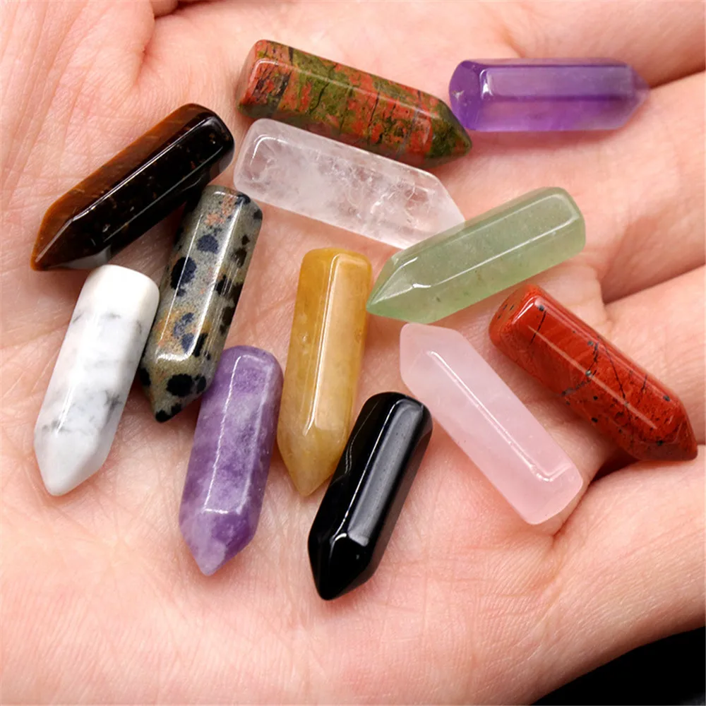 5pcs Natural Quartz Crystals Agate Bullet Point Wand Healing Stone Energy Ore Pyramid Mini Home Decoration Wholesale
5pcs Natural Quartz Crystals Agate Bullet Point Wand Healing Stone Energy Ore Pyramid Mini Home Decoration Wholesale