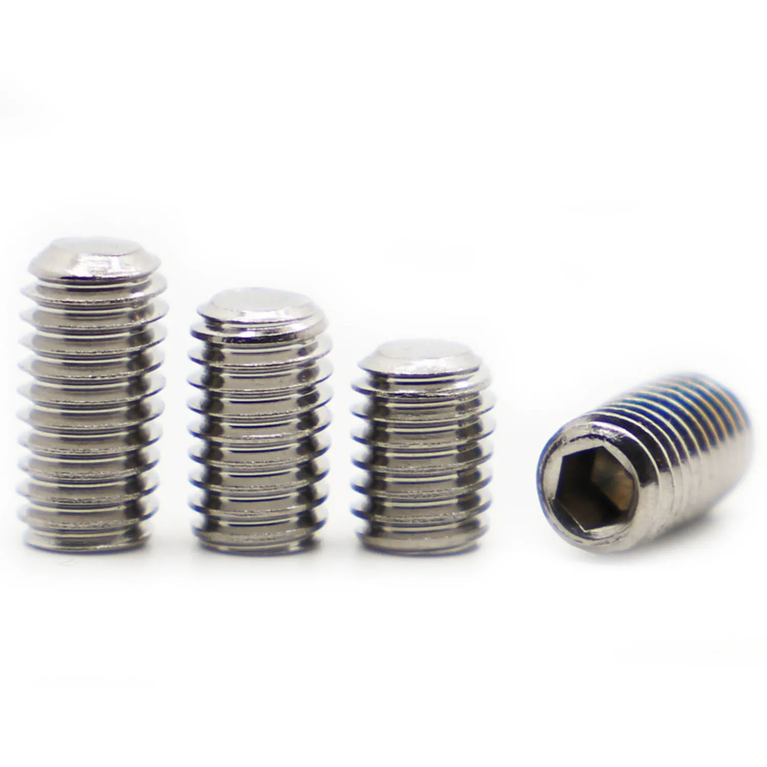 

M1.6 M2 M2.5 M3 M4 M5 M6 M8 M10 M12 M16 304 Stainless Steel Allen Hex Hexagon Socket Cup Point Grub Set Screw Bolt DIN916