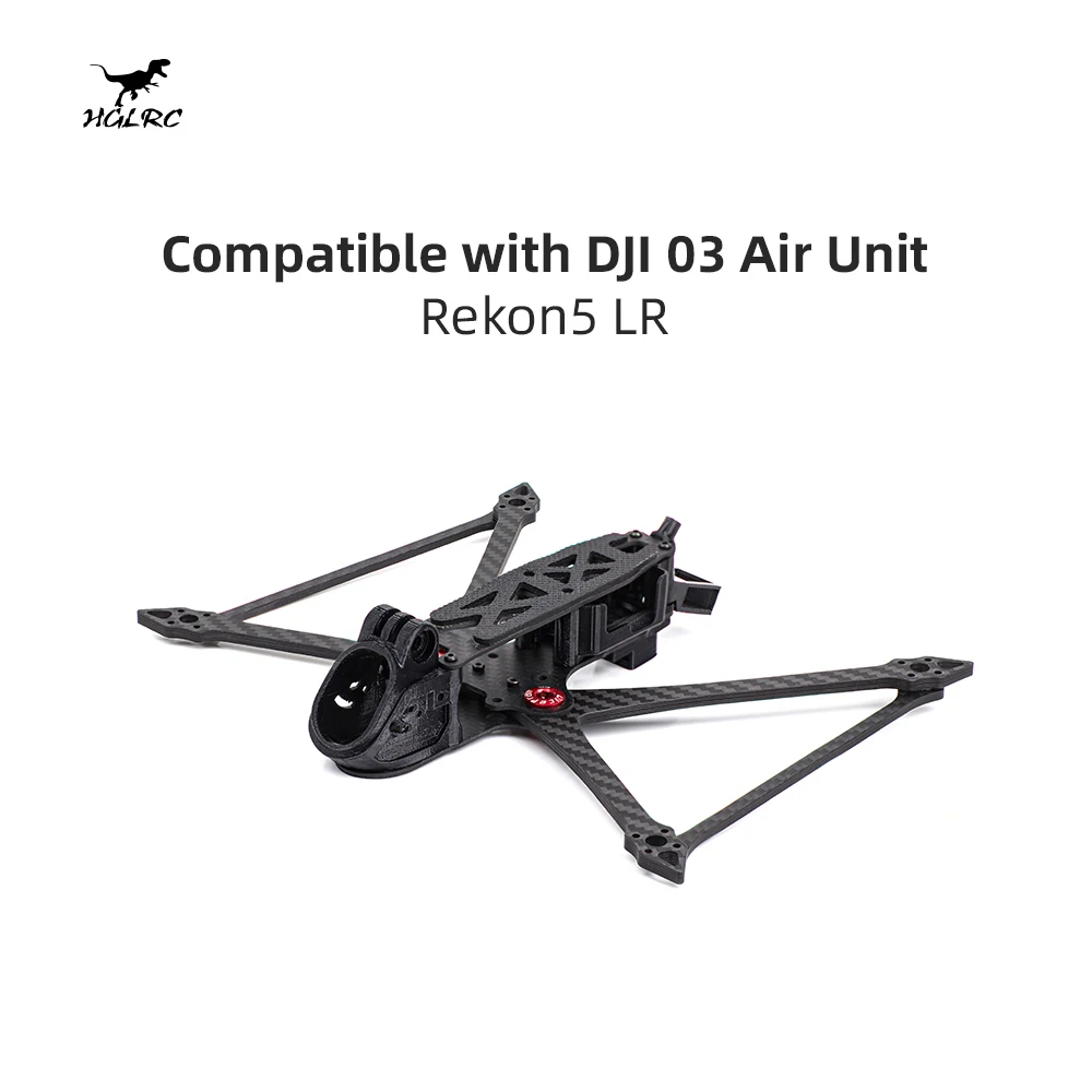 

HGLRC Rekon5 LR 5 inch Long Range Frame, ultra-light Longrange FPV Drone Frame, 4MM arm kit