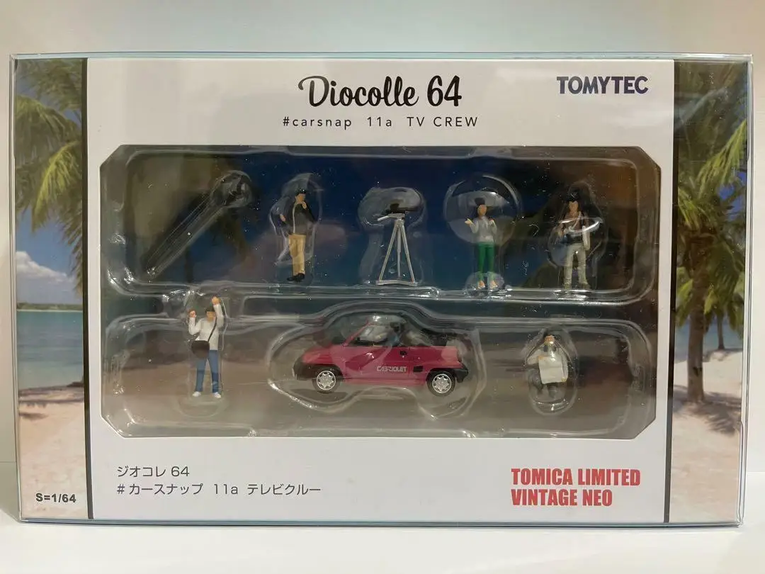 

Tomica Limited Vintage Neo Tomytec Diocolle 64 Carsnap 11a TV Crew City Diecast Model Car Collection Limited Edition Hobby Toys