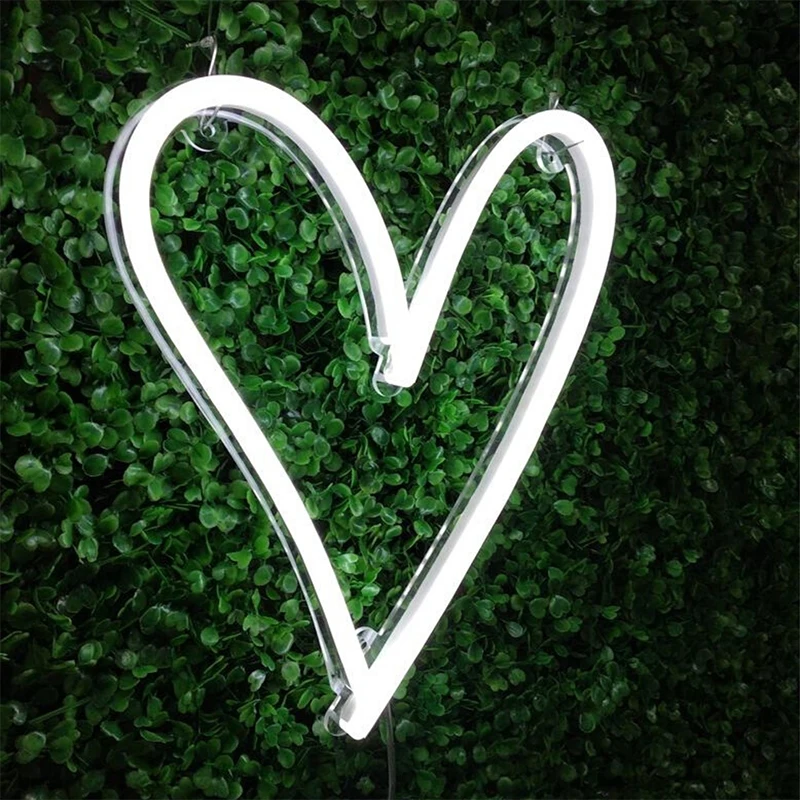 

Heart Neon Sign Love Neon Signs Custom Wedding Party Decor Led Neon Light Bedroom Home Wall Decoration Lights Anniversary Gift