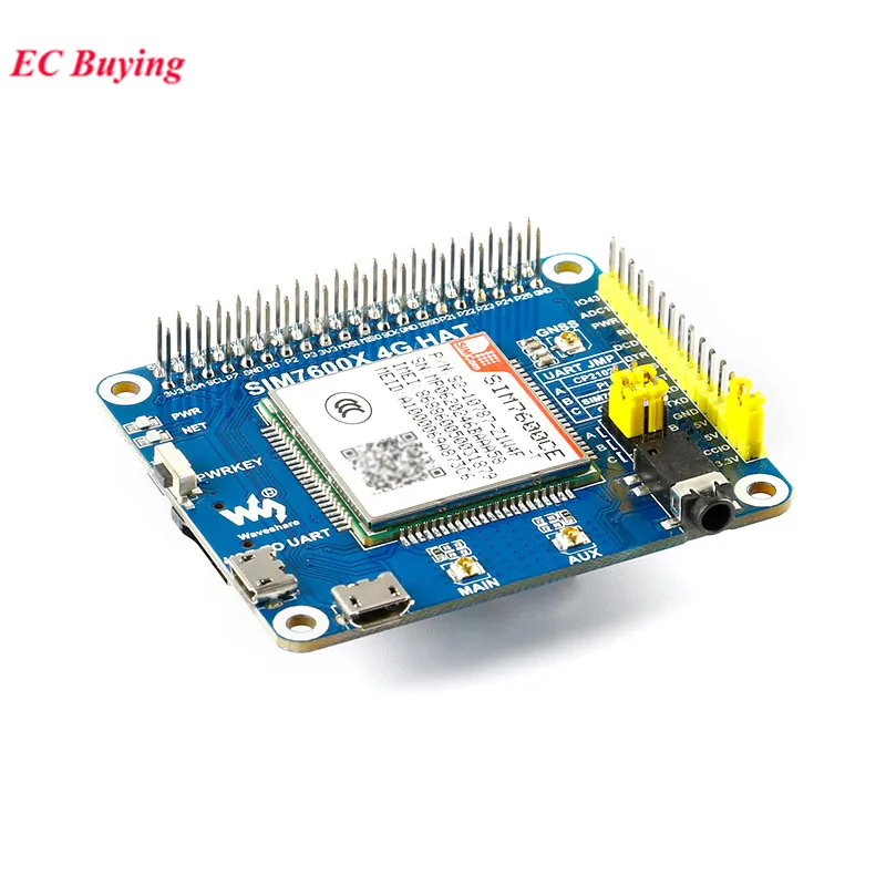 

SIM7600CE 4G Development Expansion Board 4G/3G/2G Communication GNSS Positioning for Raspberry Pi 4th Generation 3b+ for Arduino