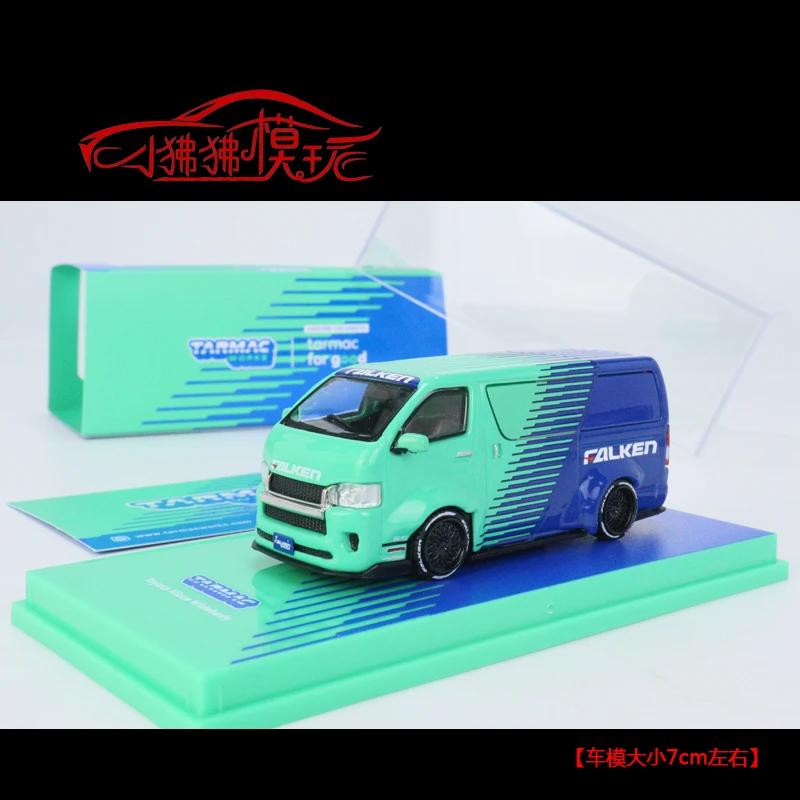 

Tarmac Works 1:64 toyota Hiace widebody Falken Collection of Simulation Alloy Car Model Children Toys