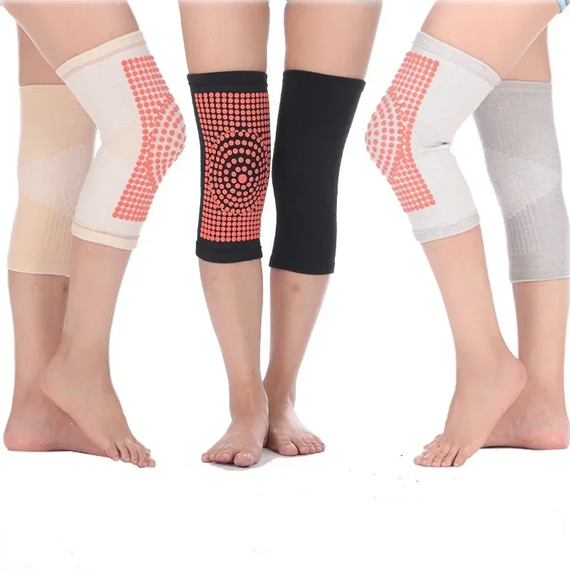 

1 Pcs Knee Warm Support Brace Tom's HUG Leg Arthritis Injury Sleeve Elasticated Bandage Knee Pad Charcoal Knitted Elbow KneePad