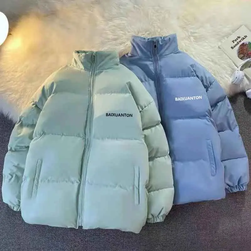 Winter Warm Solid Puffer Jacket Women Harajuku Stand Collar Zipper Preppy Loose Casual Parkas Bf Korean All Match Down Coats
Winter Warm Solid Puffer Jacket Women Harajuku Stand Collar Zipper Preppy Loose Casual Parkas Bf Korean All Match Down Coats