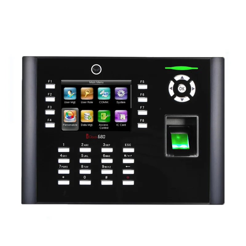 

iClock680/660 Biometric Fingerprint Recognition Time Attendance And Access Control Machine Optional RFID Card Reader Time Clock