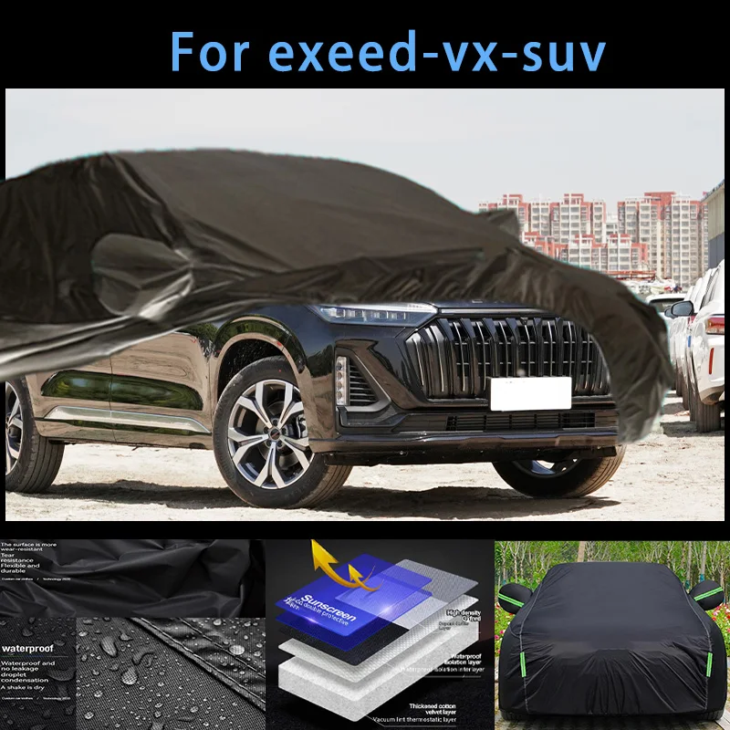 

For exeed-vx-suvOutdoor Protection Full Car Covers Snow Cover Sunshade Waterproof Dustproof Exterior Car accessories