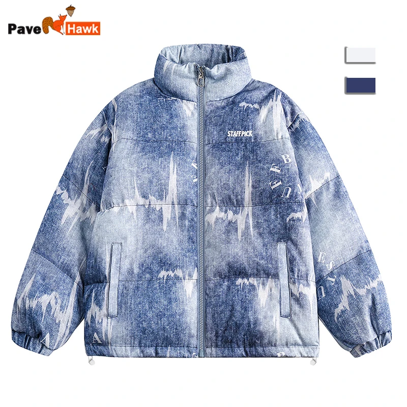 Tie-dye Warm Parkas Jacket Men Women Winter Retro High Street Thicken Cotton-Padded Outwear Loose Bubbles Coat New Stand Collar
Tie-dye Warm Parkas Jacket Men Women Winter Retro High Street Thicken Cotton-Padded Outwear Loose Bubbles Coat New Stand Collar