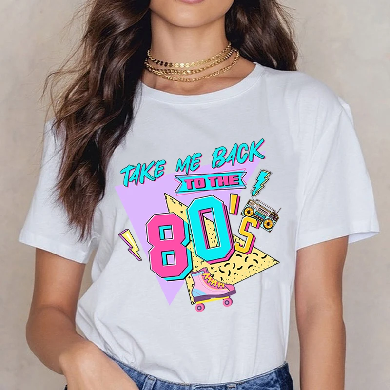Hot Retro Take Me Back To The 80'S Graphic Short Sleeve T-Shirts For Women Men Shirts Loose T-Shirt Casual Summer T-Shirts
Hot Retro Take Me Back To The 80'S Graphic Short Sleeve T-Shirts For Women Men Shirts Loose T-Shirt Casual Summer T-Shirts