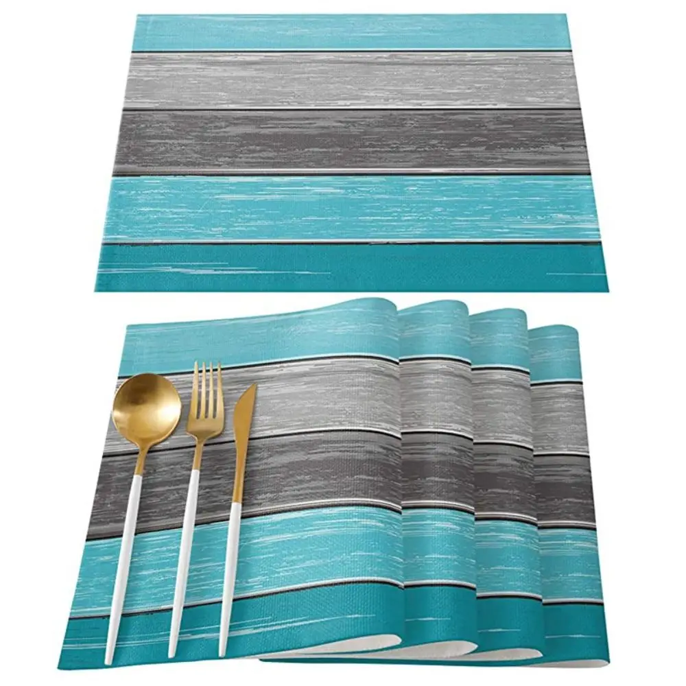 1/4pcs Terylene Anti-Skid Table Mats Orange/Blue/Brown/Green/Baby Blue 45*30 CM Washable Placemats Vintage Cloth Placemat
1/4pcs Terylene Anti-Skid Table Mats Orange/Blue/Brown/Green/Baby Blue 45*30 CM Washable Placemats Vintage Cloth Placemat