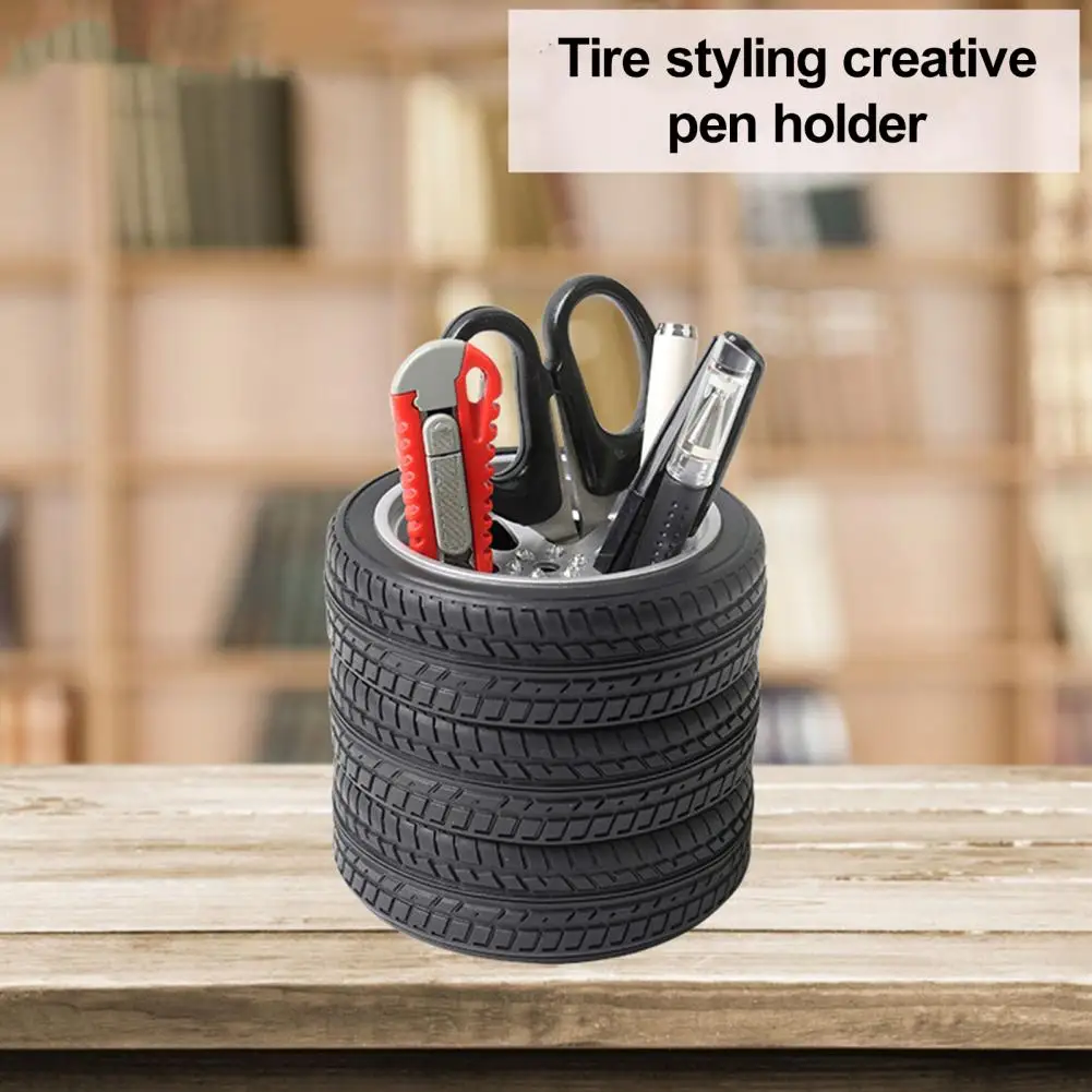 High-quality Pen Holder Realistic Tire Shaped Pen Holder for Desk Stationery Durable Car Tire Pencil Holder for Office Decor
High-quality Pen Holder Realistic Tire Shaped Pen Holder for Desk Stationery Durable Car Tire Pencil Holder for Office Decor