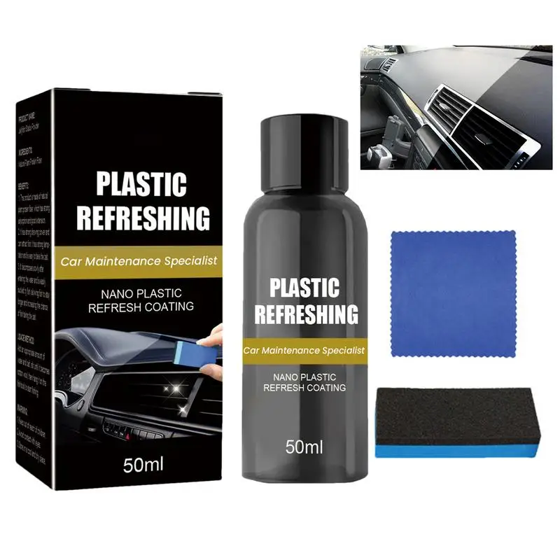 

50ml Automotive Finishing Agent Car Restoring Liquid Nano Coating Hydrophobic Polish High-Gloss Quick Coating For Interior Trim