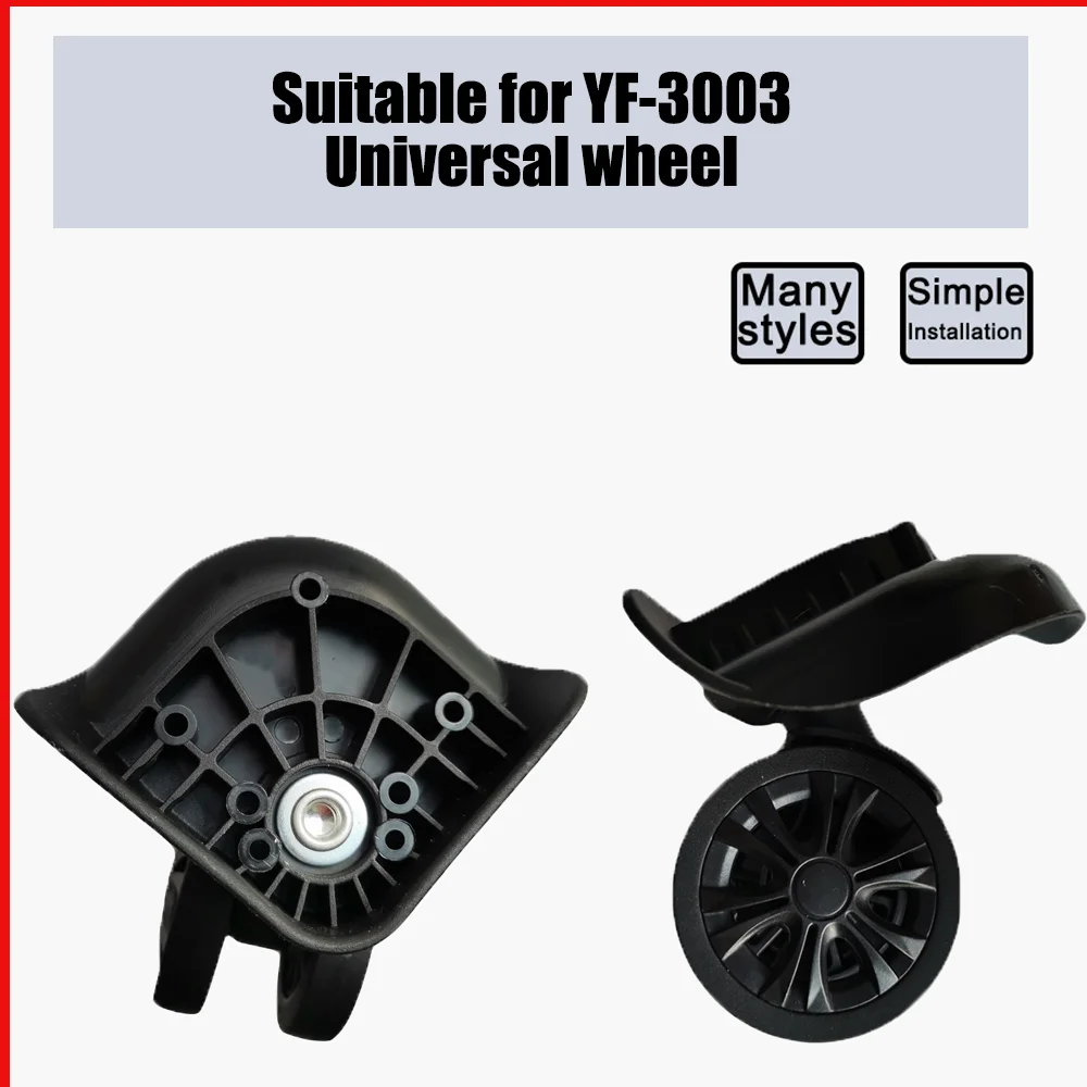 

Suitable For YF3003 Trolley Case Wheel Pulley Sliding Casters Universal Wheel Luggage Wheel Slient Wear-resistant Smooth Black