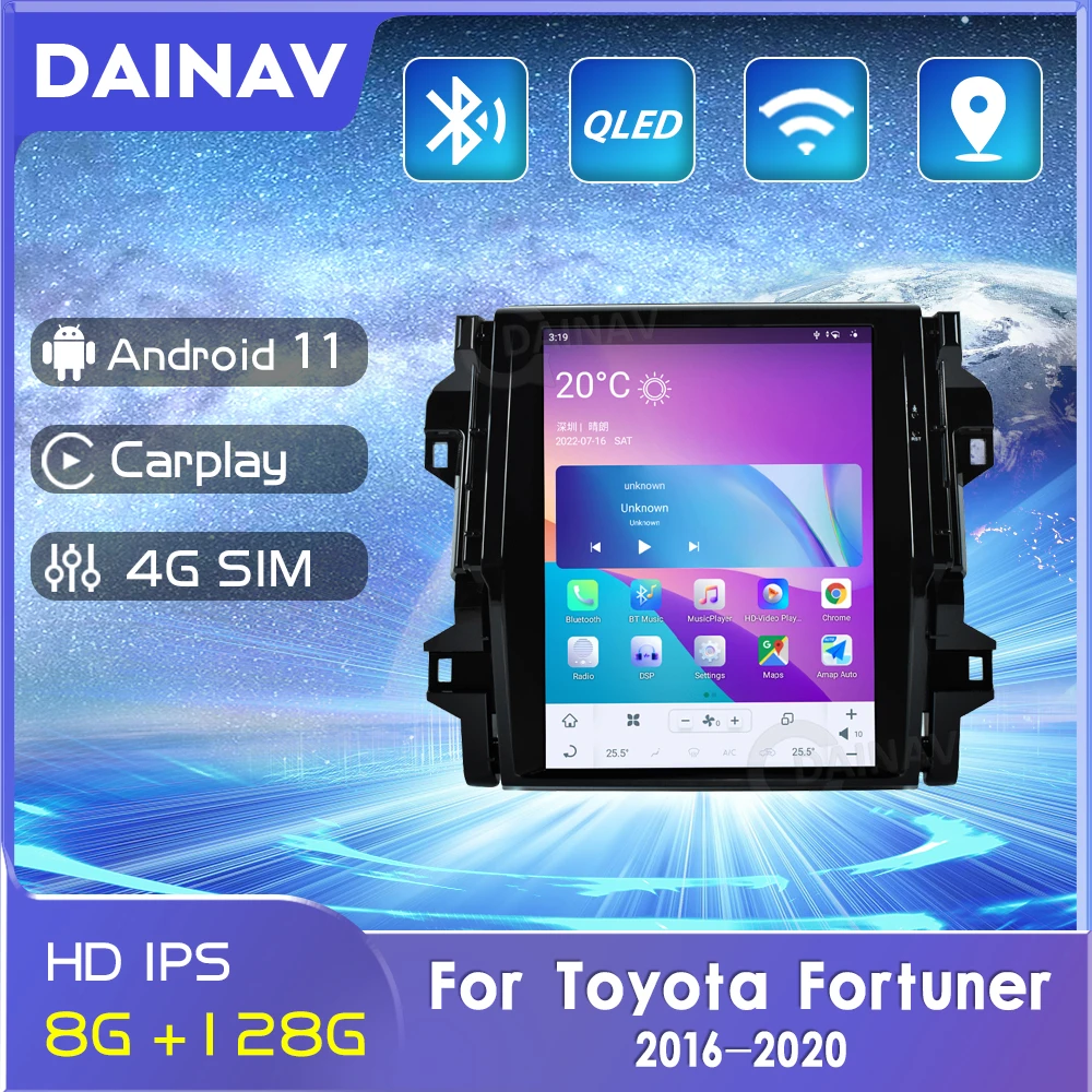 128GB For Toyota Fortuner 2016-2020 Android 11 Car Radio DVD Multimedia Video Player Auto Navigation GPS Stereo 4G WIFI Music
128GB For Toyota Fortuner 2016-2020 Android 11 Car Radio DVD Multimedia Video Player Auto Navigation GPS Stereo 4G WIFI Music