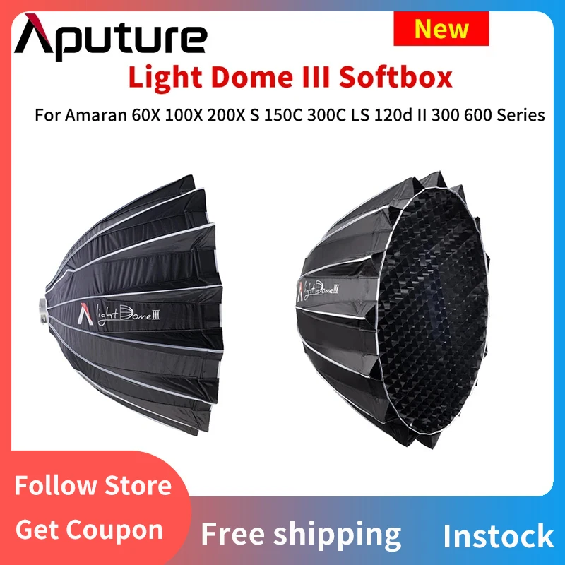 Свет Aputure Dome III Bowens быстросъемный софтбокс для Amaran 60x 100x 200x S 150C 300C LS 120d II 300 600 Series
Свет Aputure Dome III Bowens быстросъемный софтбокс для Amaran 60x 100x 200x S 150C 300C LS 120d II 300 600 Series