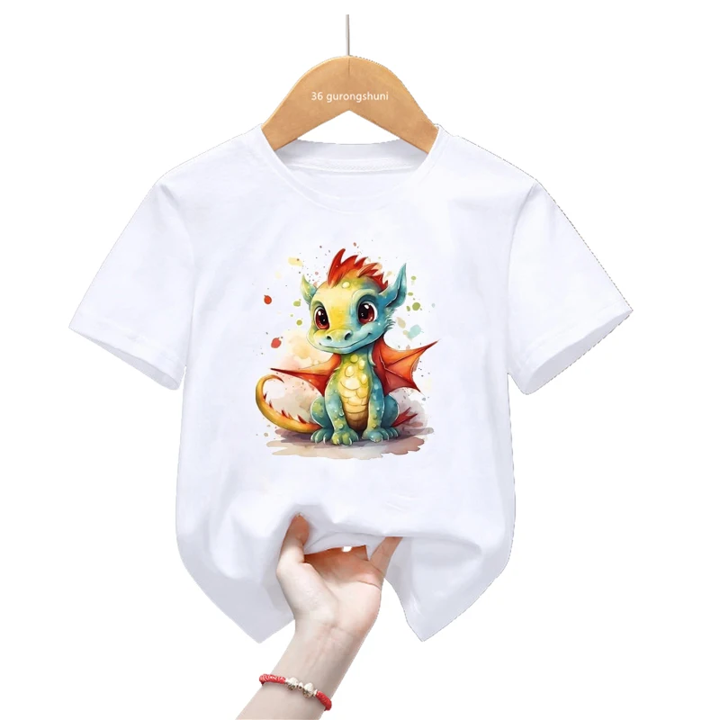 Watercolor Dinosaurs Print T Shirt Girls/Boys Harajuku Kawaii Kids Clothes Funny Tshirt Summer Short Sleeve T-Shirt Streetwear
Watercolor Dinosaurs Print T Shirt Girls/Boys Harajuku Kawaii Kids Clothes Funny Tshirt Summer Short Sleeve T-Shirt Streetwear