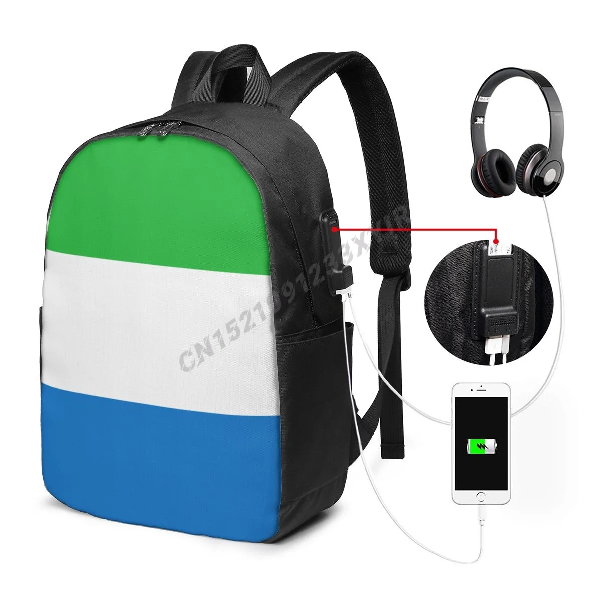 Backpack Sierra Leone Flag Sierra Leonean Country Map IT'S IN MY DNA Student Schoolbag Travel Casual Laptop Back Pack Unisex
Backpack Sierra Leone Flag Sierra Leonean Country Map IT'S IN MY DNA Student Schoolbag Travel Casual Laptop Back Pack Unisex