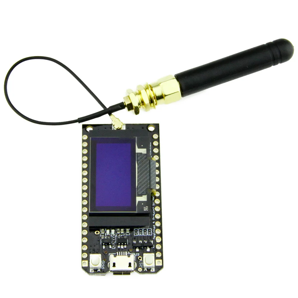 Bluetooth Wifi ESP-32 Development Board Module Lora32 Lora 868Mhz ESP32 Lora Oled 0.96 Inch Blue Display With Antenna
Bluetooth Wifi ESP-32 Development Board Module Lora32 Lora 868Mhz ESP32 Lora Oled 0.96 Inch Blue Display With Antenna
