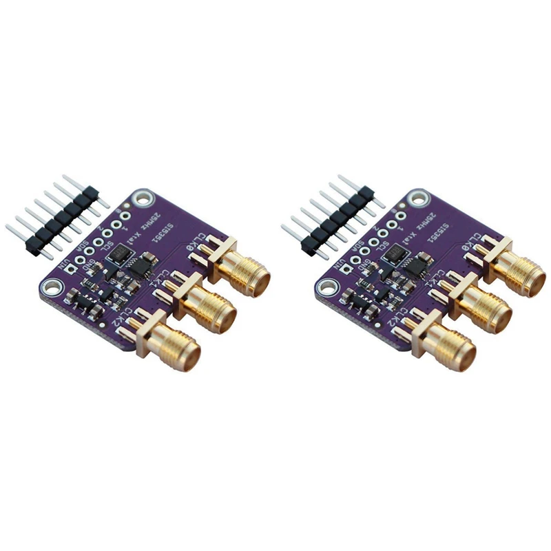 HTHL-2X Si5351a I2C 25Mhz Clock Generator Breakout Board 8Khz To 160Mhz For Arduino D9I2
HTHL-2X Si5351a I2C 25Mhz Clock Generator Breakout Board 8Khz To 160Mhz For Arduino D9I2