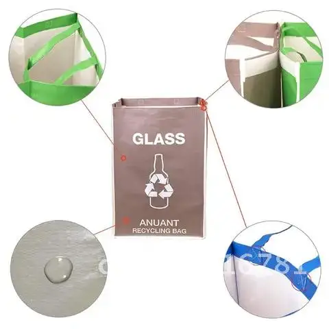 Waterproof Woven Bag Large Capacity 4pc Garbage Sorting Bin Home Kitchen Office Separate Recycling Portable Waste Sack
Waterproof Woven Bag Large Capacity 4pc Garbage Sorting Bin Home Kitchen Office Separate Recycling Portable Waste Sack