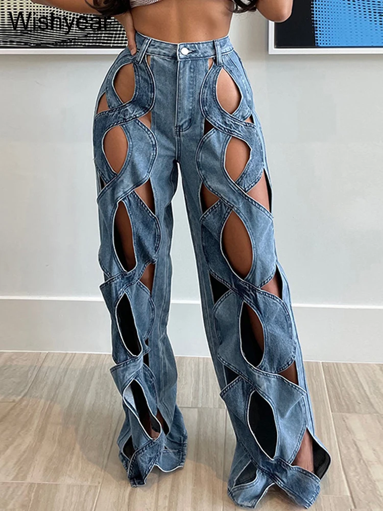 Fashion Streetwear Stretch Cross Hollow Out Loose Denim Cargo Pants for Women Sexy High Waits Straight Baggy Jeans Girl Trousers
Fashion Streetwear Stretch Cross Hollow Out Loose Denim Cargo Pants for Women Sexy High Waits Straight Baggy Jeans Girl Trousers