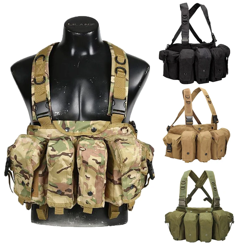 Hunting Multicam Tactical AK Vest Airsoft Ammo Chest Rig AR AK 47 Magazine Combat Military Army Vest Molle Shooting Accessories
Hunting Multicam Tactical AK Vest Airsoft Ammo Chest Rig AR AK 47 Magazine Combat Military Army Vest Molle Shooting Accessories