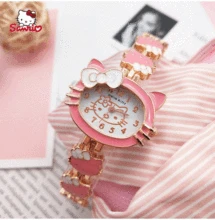HelloKitty Student Cartoon Metal Diamond Bow Bracelet Watch Analog Digital Clock Watch for Gift Giving
HelloKitty Student Cartoon Metal Diamond Bow Bracelet Watch Analog Digital Clock Watch for Gift Giving