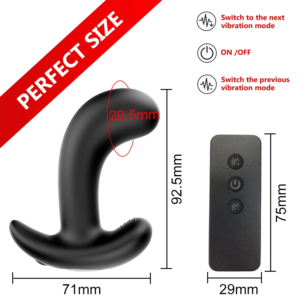 Godemichet vibrateur Anal sans fil pour adultes, jouets sexuels pour femmes, gode Anal, masseur de Prostate 6