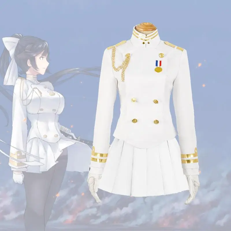 Game Azur Lane Atago Takao Cosplay Costume White Ship Uniform Set Coat +Skirt+Socks+Headwear+Gloves Girls Comic Con Costumes
Game Azur Lane Atago Takao Cosplay Costume White Ship Uniform Set Coat +Skirt+Socks+Headwear+Gloves Girls Comic Con Costumes