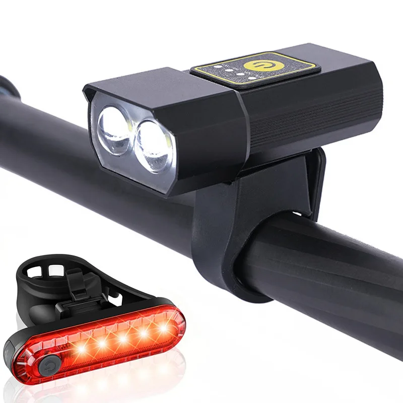 Bicycle Light USB LED Rechargeable Set MTB Road Bike Front Back Headlight Lamp Flashlight Cycling Light Cycling Accessories
Bicycle Light USB LED Rechargeable Set MTB Road Bike Front Back Headlight Lamp Flashlight Cycling Light Cycling Accessories